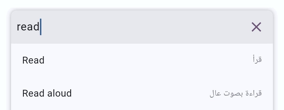 Search box with translation suggestions
